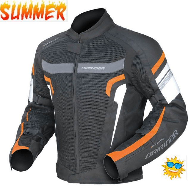 dririder air ride 3 vented motorcycle jacket orange black dririder jacket size chart