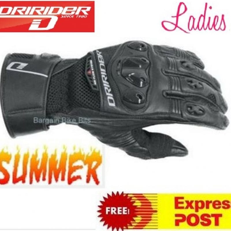 Female Dririder Aero Mesh 2 Summer vented motorcycle gloves Ladies