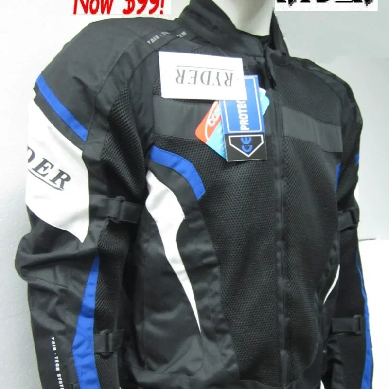 RYDER Vented Motorcycle Road Jacket (blue/black)