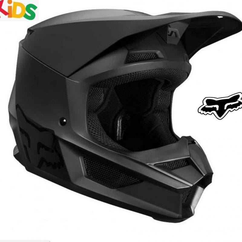FOX Youth Motocross Helmet Kids Matt Black YM Dirt Bike MX