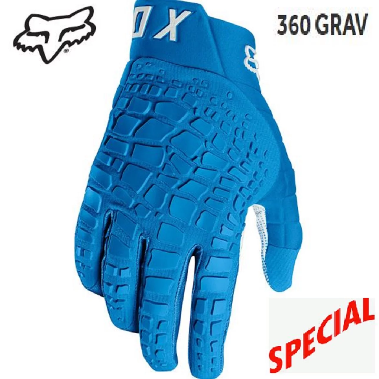 Fox 360 Grav Motocross gloves (blue) Dirt Bike MX