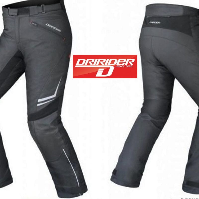 Dririder NORDIC 2 motorcycle pants Waterproof LEATHER KNEES Standard length