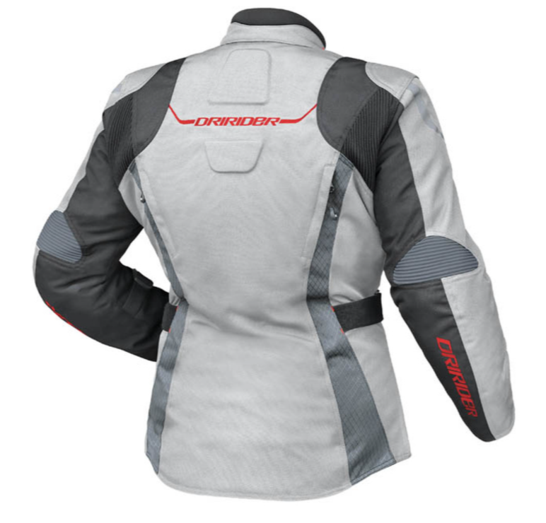 CLEARANCE DRIRIDER Vivid 2 Motorcycle Female Womens Jacket 14 Ash Grey rrp 299
