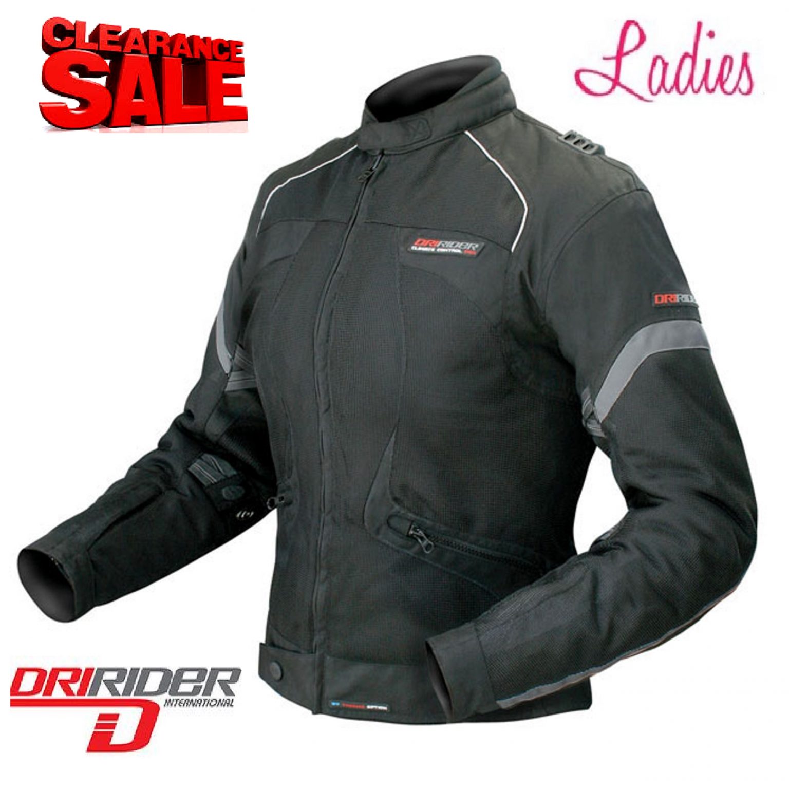 CLEARANCE! Dririder Climate Control Pro Motorcycle Jacket Ladies Female Road
