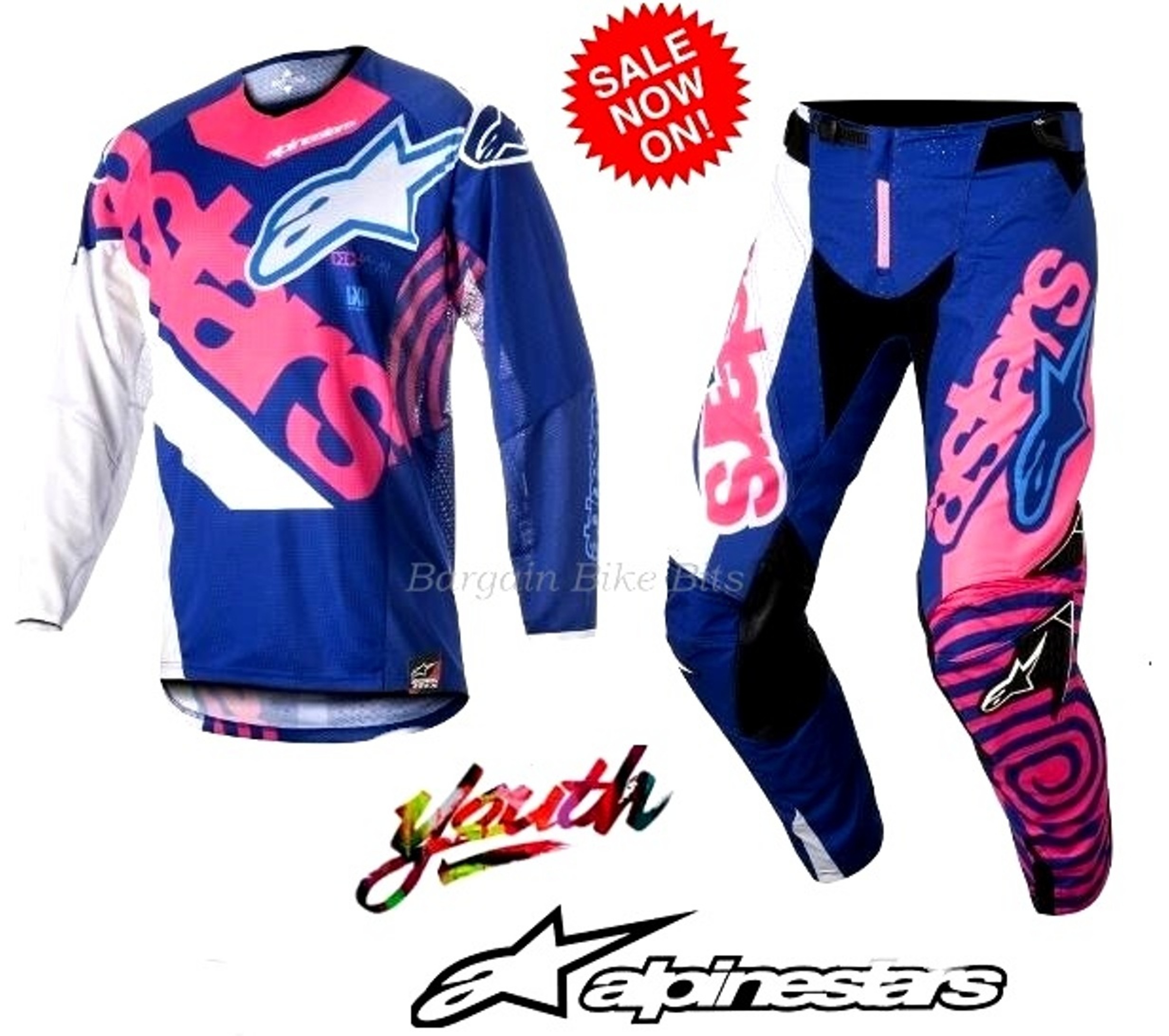youth motocross pants and jersey combo