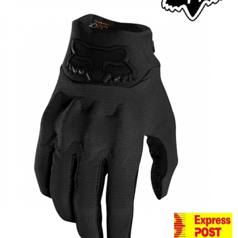 Fox Racing Bomber Dirt Bike Gloves Black Motocross MX Off-Road Mens Small