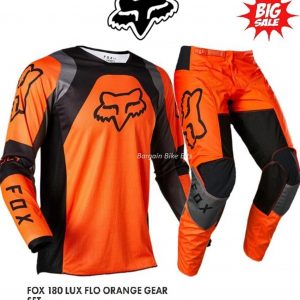 Fox Racing180 Lux Motocross Pants Jersey combo Mens Motocross Off Road MX Pants KTM orange
