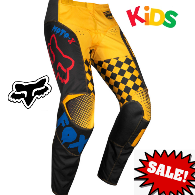 KIDS Fox CZAR Motocross Pants Yamaha Blue Kids MX Dirt Bike Pants #22