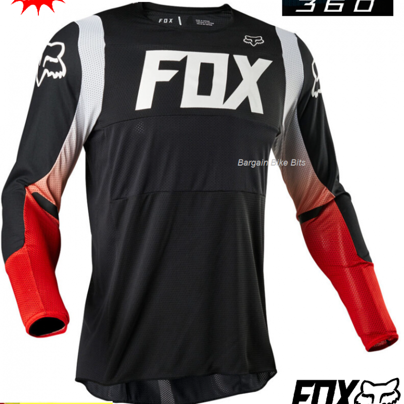 Fox MX 360 Bann Off Road Motocross Bike Riding Jersey Small suit teen Black/Red