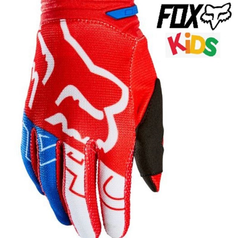 FOX Skew Youth Motocross gloves red/blue Kids Motorcross BMX dirt bike MX