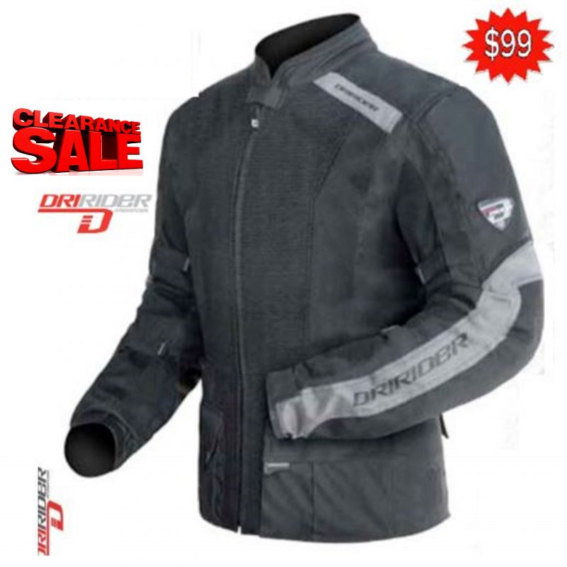 CLEARANCE Dririder Apex Air motorcycle jacket Mens Small Vented Road Adventure jacket