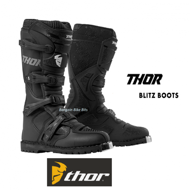 Thor MX Blitz XP Adult Dirt Bike Motocross Boots Off Road Black
