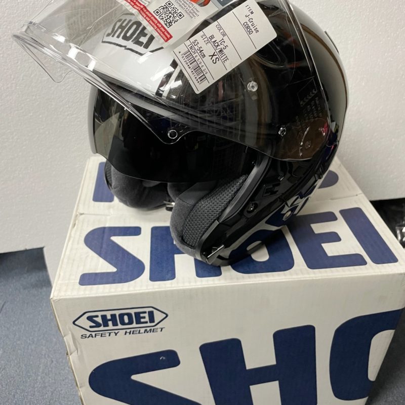 CLEARANCE! Shoei J-Cruise Corso TC-5 Ladies Female Mens Motorcycle Helmet XS black/white