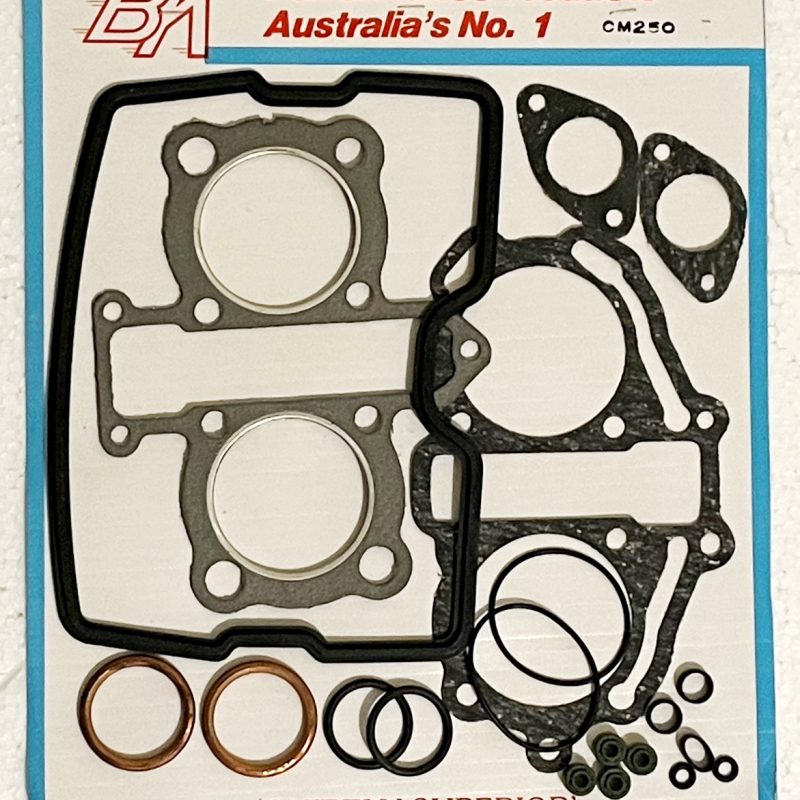 HONDA CM250 CD250 CB250 Twin cylinder top gasket set (late 1980's to 1990's) BK