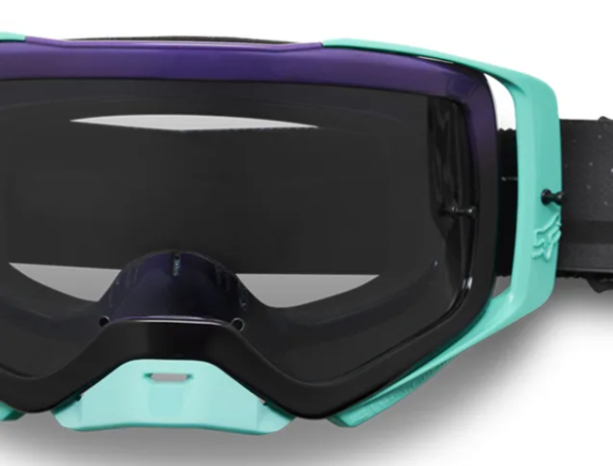 Fox AIRSPACE VIZEN Off Road Dirt Bike Goggles & FREE Lens Motocross Black Purple Teal