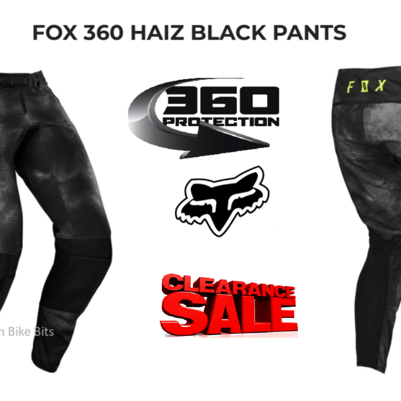 CLEARANCE! Fox 360 Haiz Motocross Pants Mens Dirt Bike MX Off Road pants Black