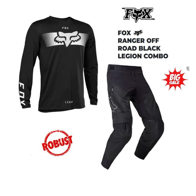 Fox LEGION RANGER Off Road Pants & Jersey HEAVY DUTY #32 Motocross Dirt Bike black