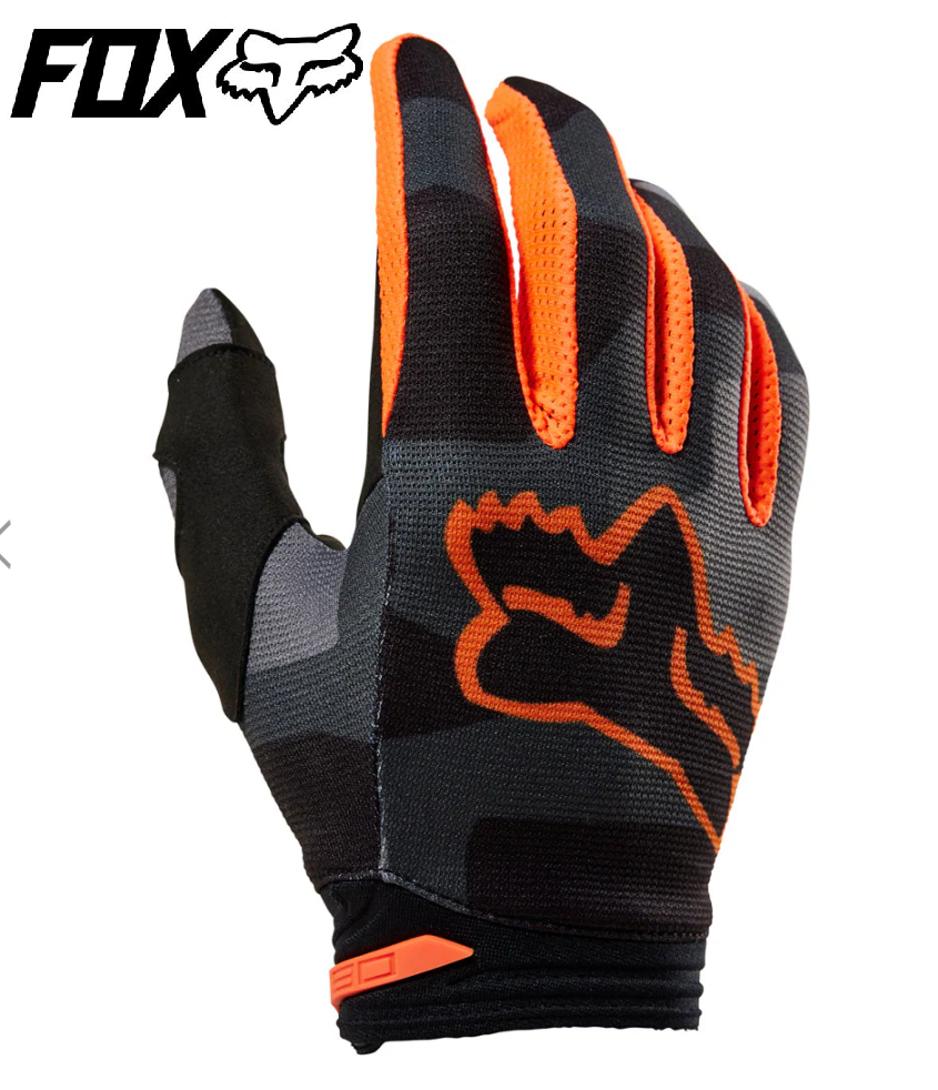 Fox Motocross Gloves KTM Orange Fox MX gloves dirt bike Off road gloves ATV BNKR