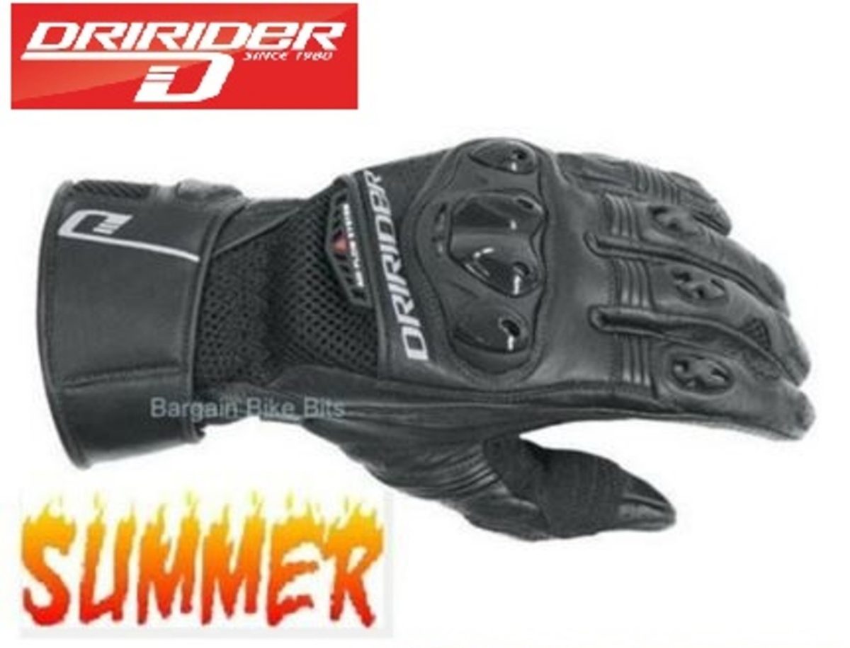 DRIRIDER AERO MESH 2 Motorcycle Gloves Summer Vented Road Motorbike Gloves