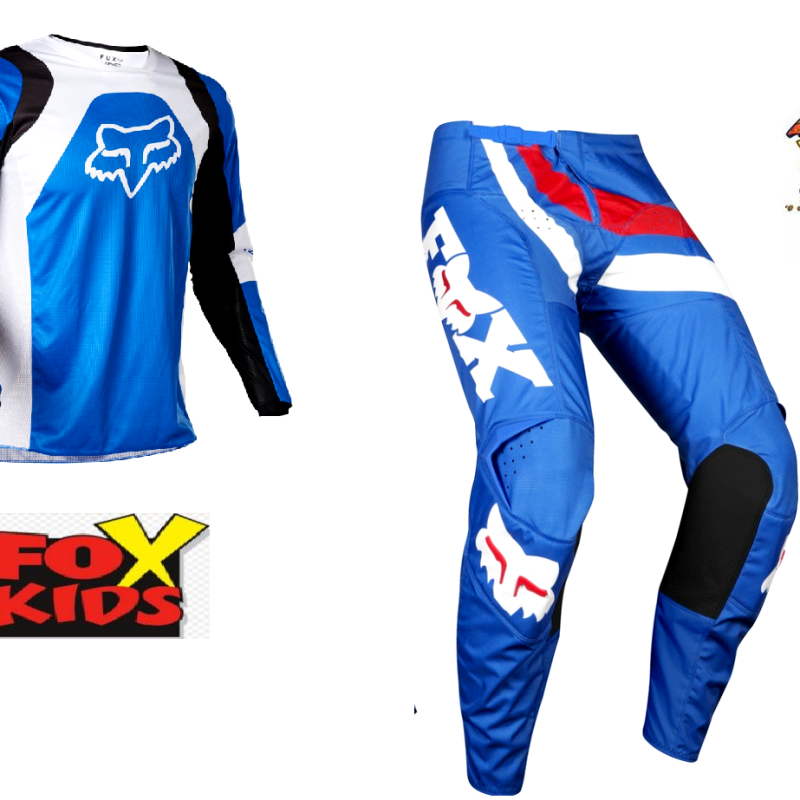 FoxYouth Dirt Bike Pants & Jersey Yamaha Blue Kids MX Motocross Pants