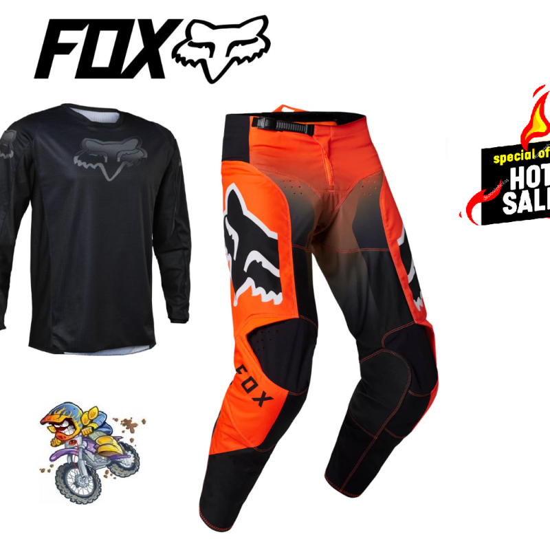 Fox Youth Motocross pants & jersey #28 /YXL Orange Black Kids MX Dirt bike