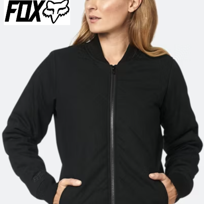 CLEARANCE! Fox Female Bomber Cosmic Quilted Jacket BLACK rrp$149 Womens Winter Casual Jacket