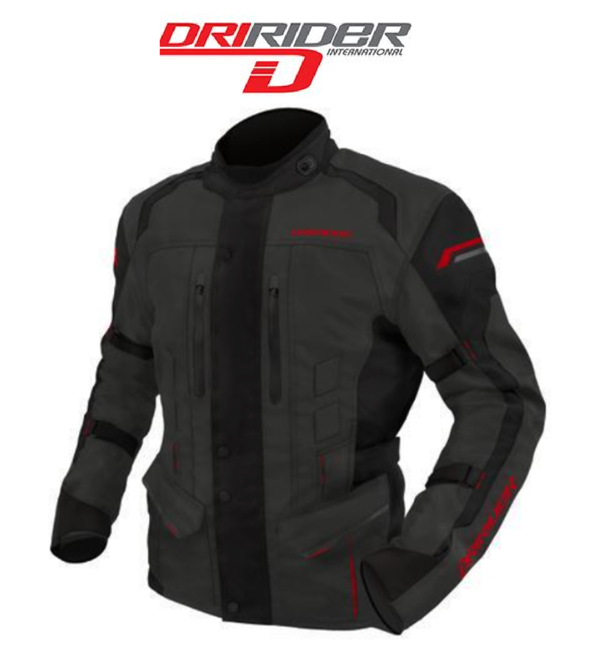 DriRider COMPASS 4 motorcycle road jacket Grey/Red Mens road jacket