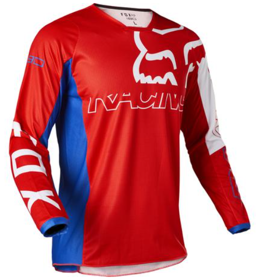 Fox Youth Motocross pants & jersey Set Red/blue Kids MX Dirt bike #24 Pants & YM Jersey
