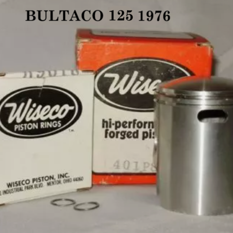 Wiseco Forged Piston Kit BULTACO 125 (1976)  Part No. 401 (Piston, Rings & Circlips) NEW (Nos)
