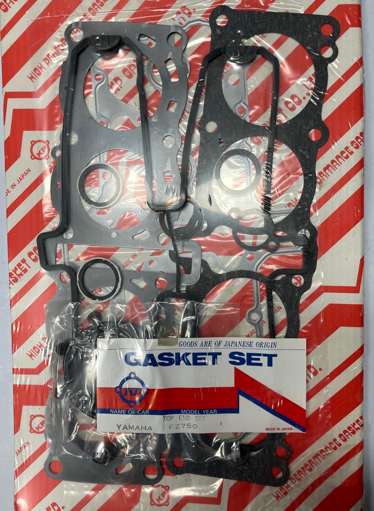 Yamaha FZ750 '84-92 Top Gasket Set KP GASKET CO. (Japan) NEW Top end engine gasket