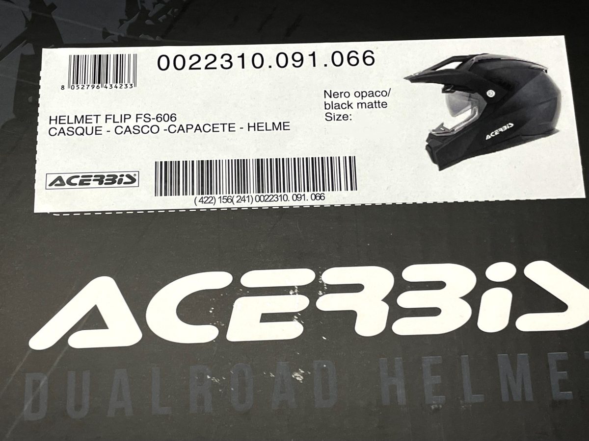 ACERBIS Road/ Off Road/Adventure Motorcycle Helmet Matt black ATV Dirt Bike
