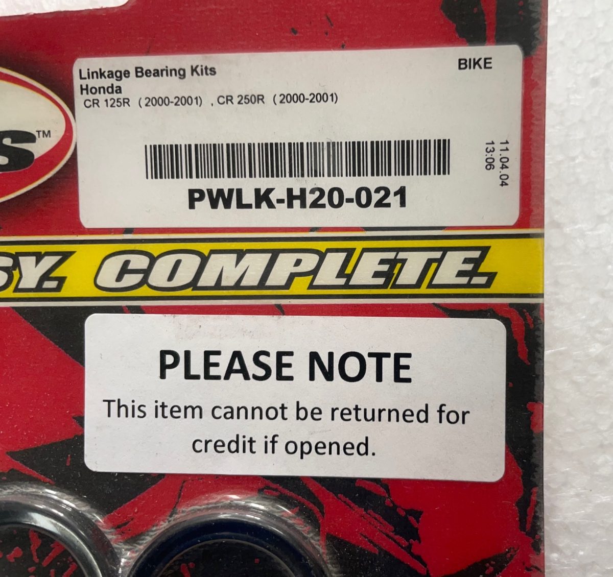 Pivot Works Linkage Rebuild Kit HONDA CR125R 2000-2001, CR250R 2000-2001 PWLK-H20-021
