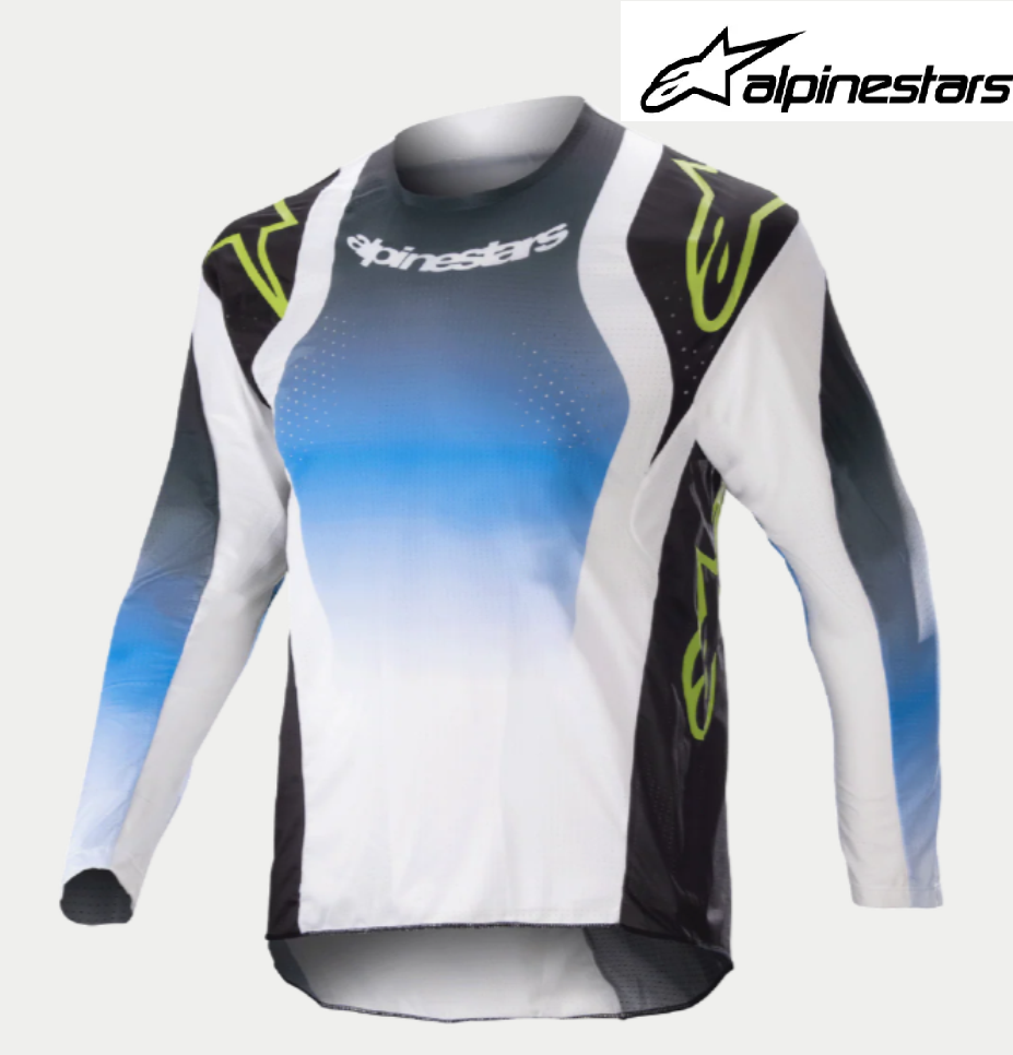 ALPINESTARS Push Youth Dirt Bike pants & jersey set Kids BMX MX Motocross Blue