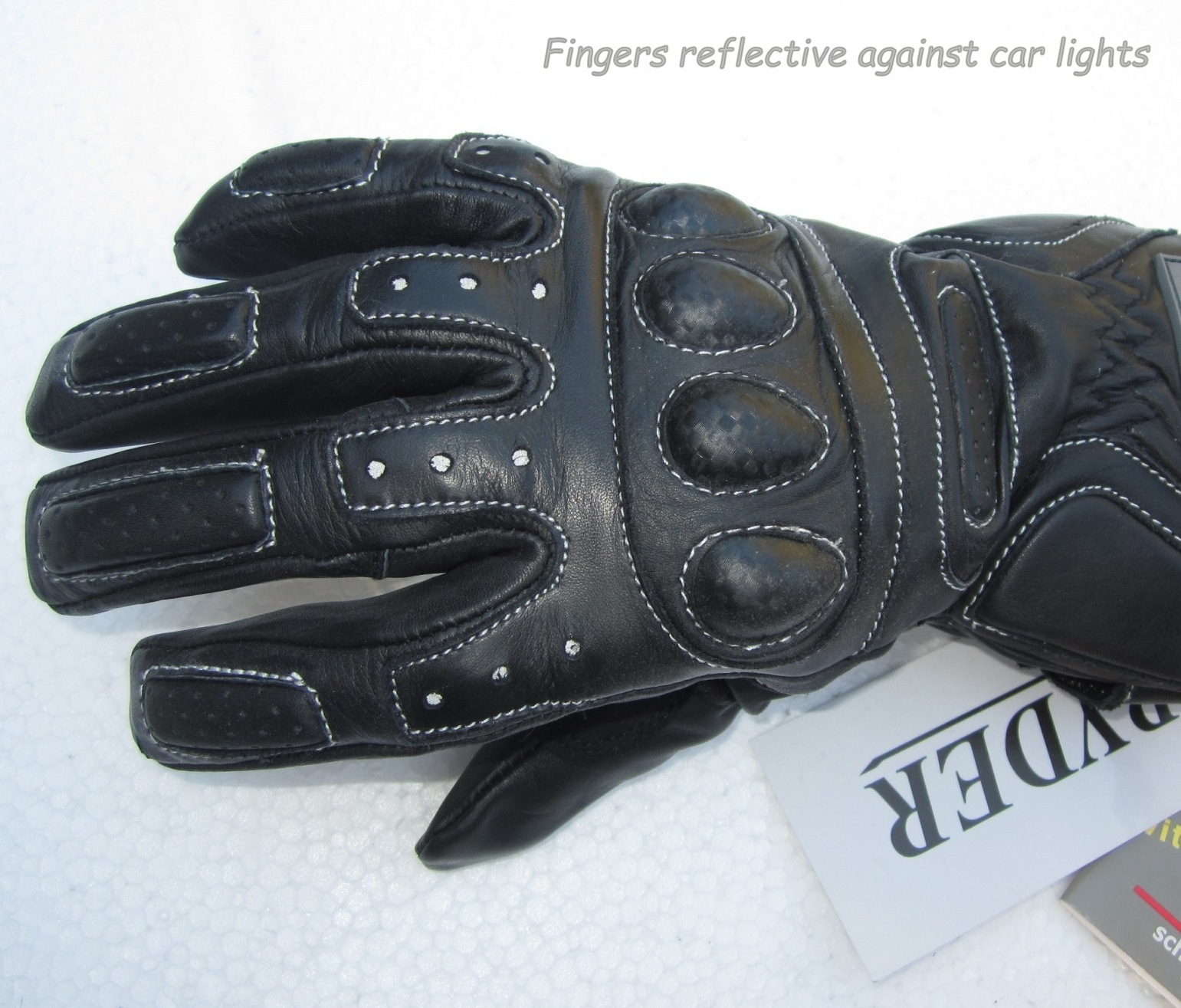 CLEARANCE! Ryder Motorcycle Leather Road Gloves Large