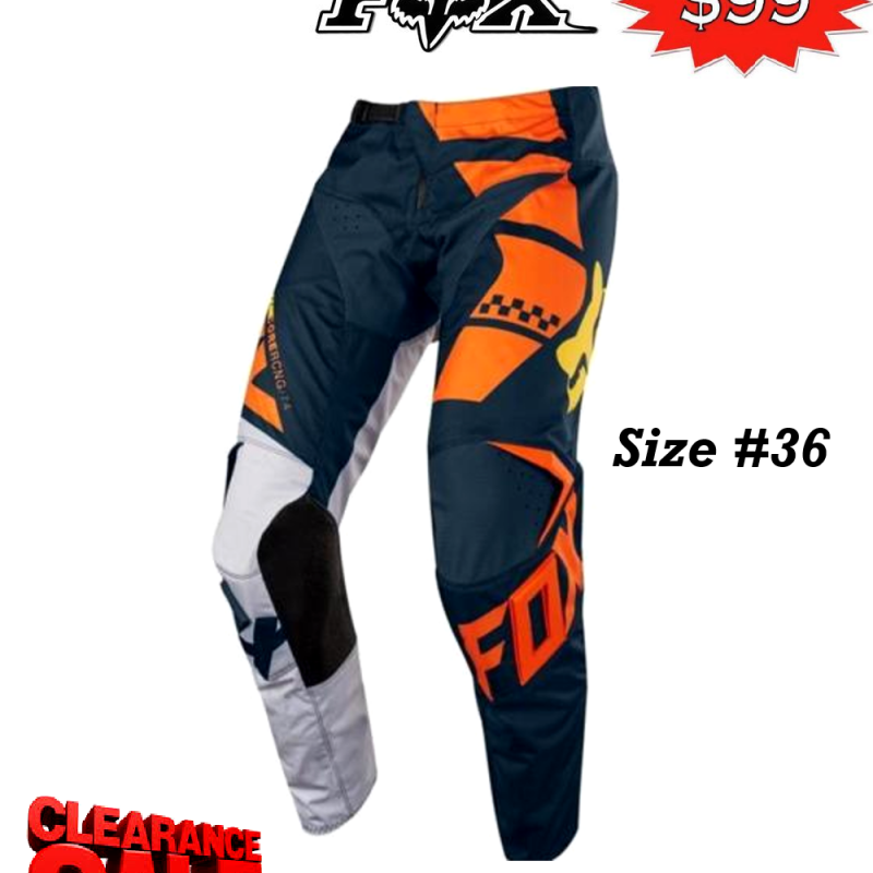 CLEARANCE! Fox 180 Sayak Motocross Dirt Bike MX Pants (KTM Orange) #36
