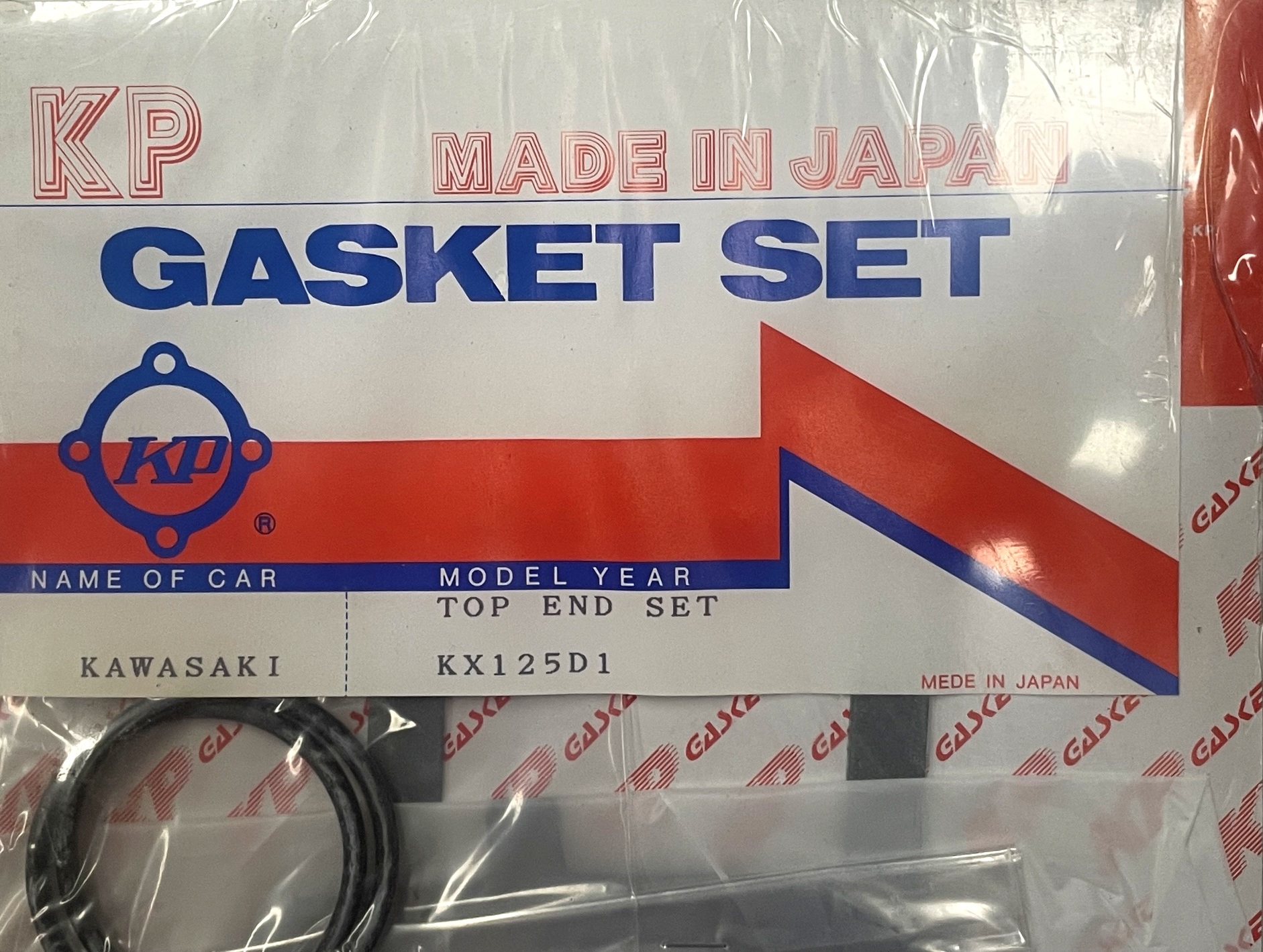 KP GASKET CO. KX125D1 1985/86 Top Engine Gasket Set Made in Japan
