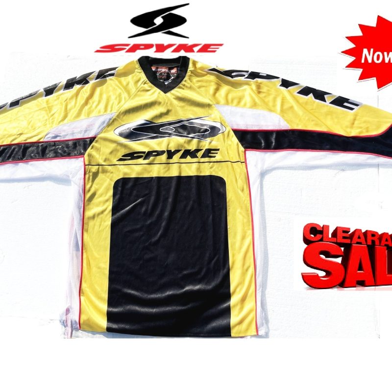 CLEARANCE Spyke Motocross Dirt Bike Jersey 2XL NEW MX Suzuki Yellow (made in Italy) (Copy)