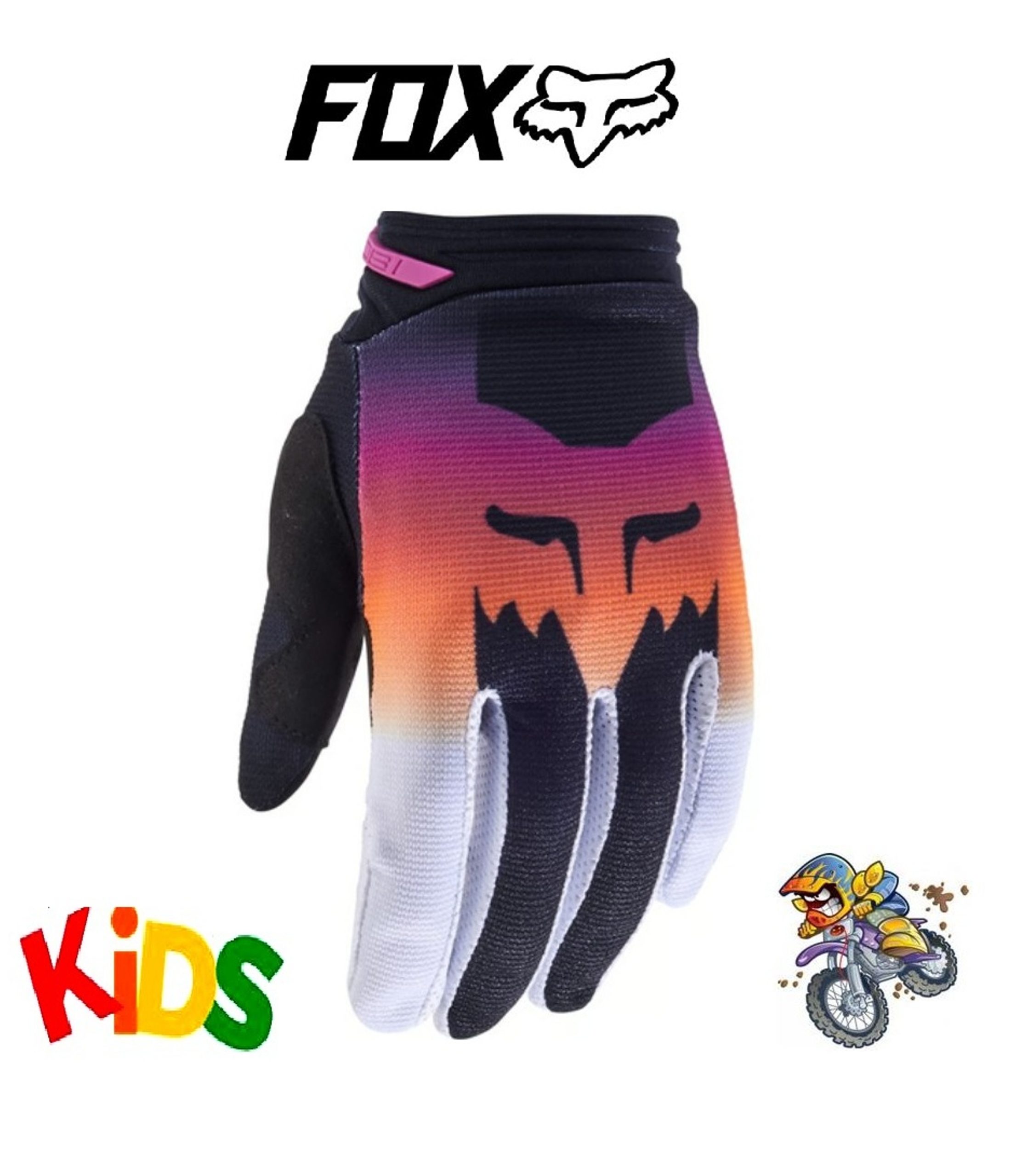 FOX Flora Girls Dirt Bike gloves Female Pink MX Motocross BMX