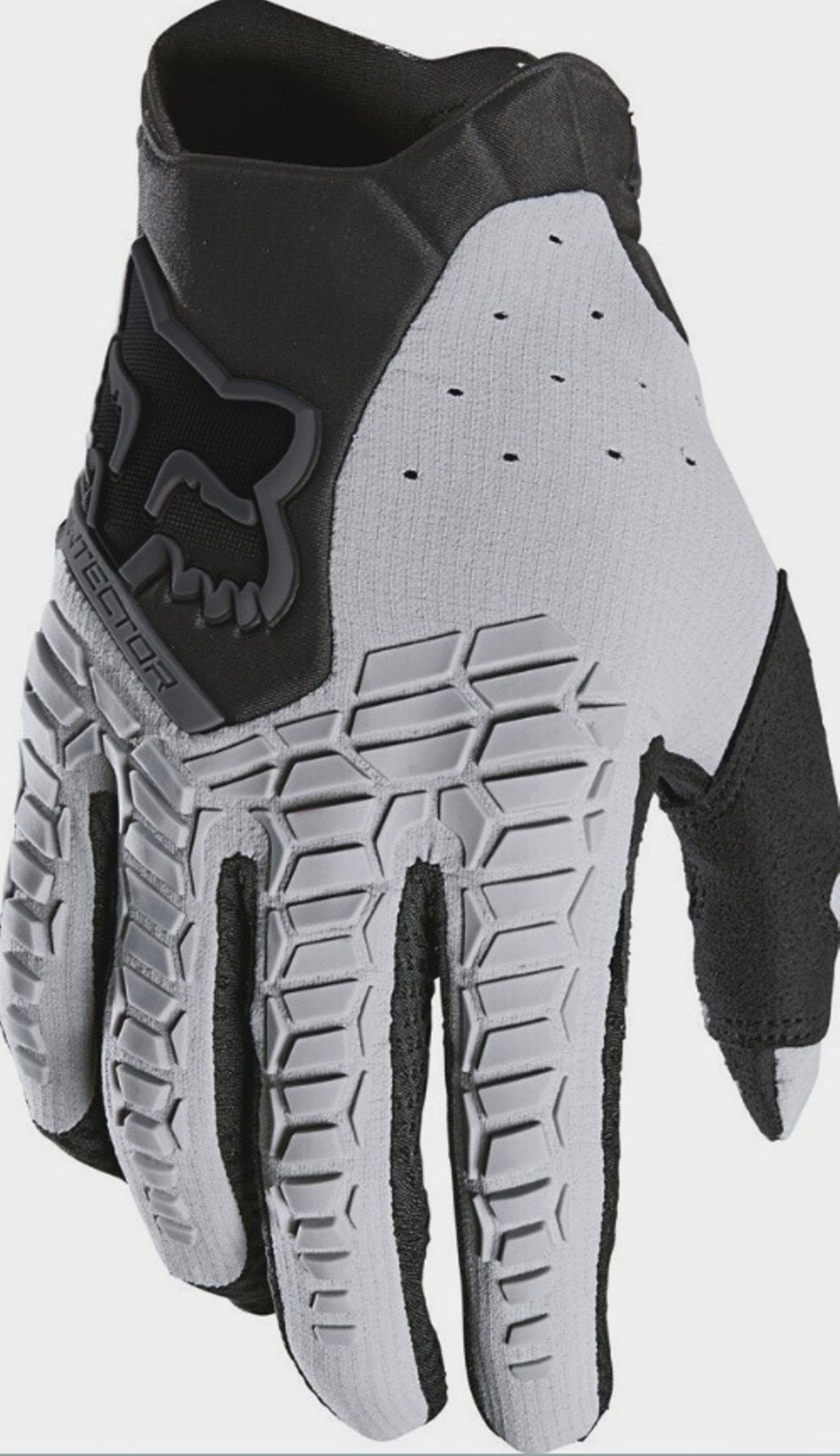 FOX PAWTECTOR Off Road Dirt Bike MX Gloves Medium Motocross ATV (Black/Grey)