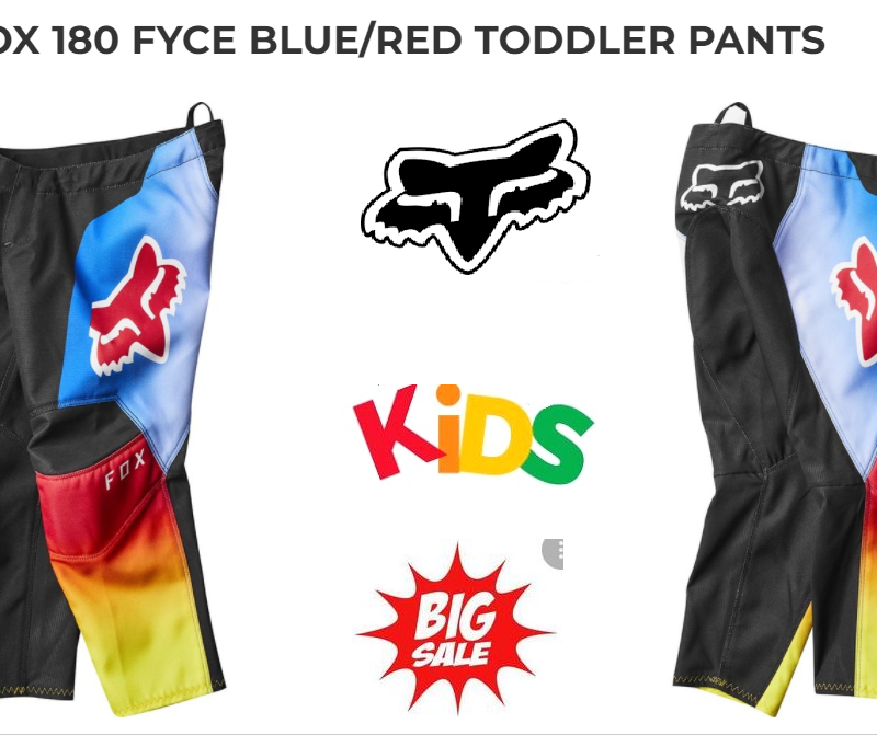 Fox Racing 180 Dirt Bike Pants #5 PEEWEE BMX Toddler Motocross red/blue