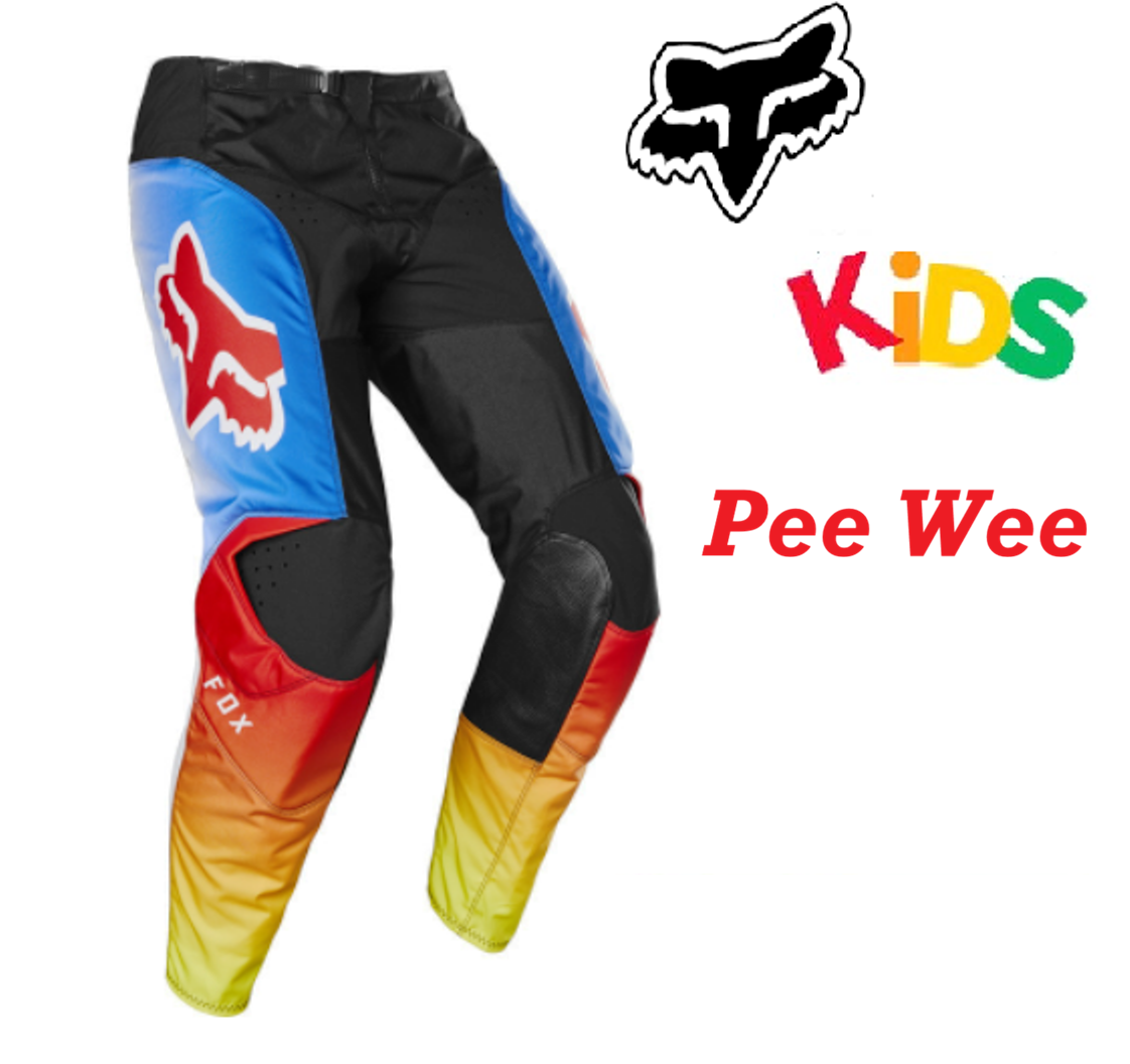 Fox Racing 180 Dirt Bike Pants #5 PEEWEE BMX Toddler Motocross red/blue