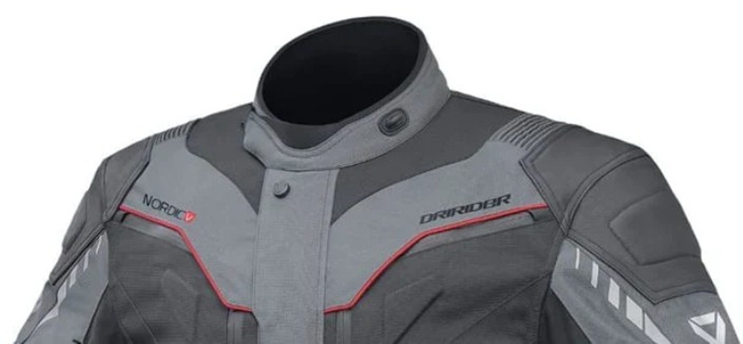 DriRider Nordic V Motorcycle Road Jacket rrp$399 Dark Grey LEATHER SHOULDERS & ELBOWS