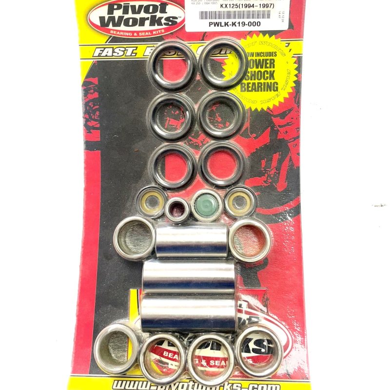 Pivot Works Linkage Rebuild Kit KX125/KX250 '94-97, KDX200 '95-06, KDX220 97-05 (PWLK-K19-000 includes lower shock bearing)