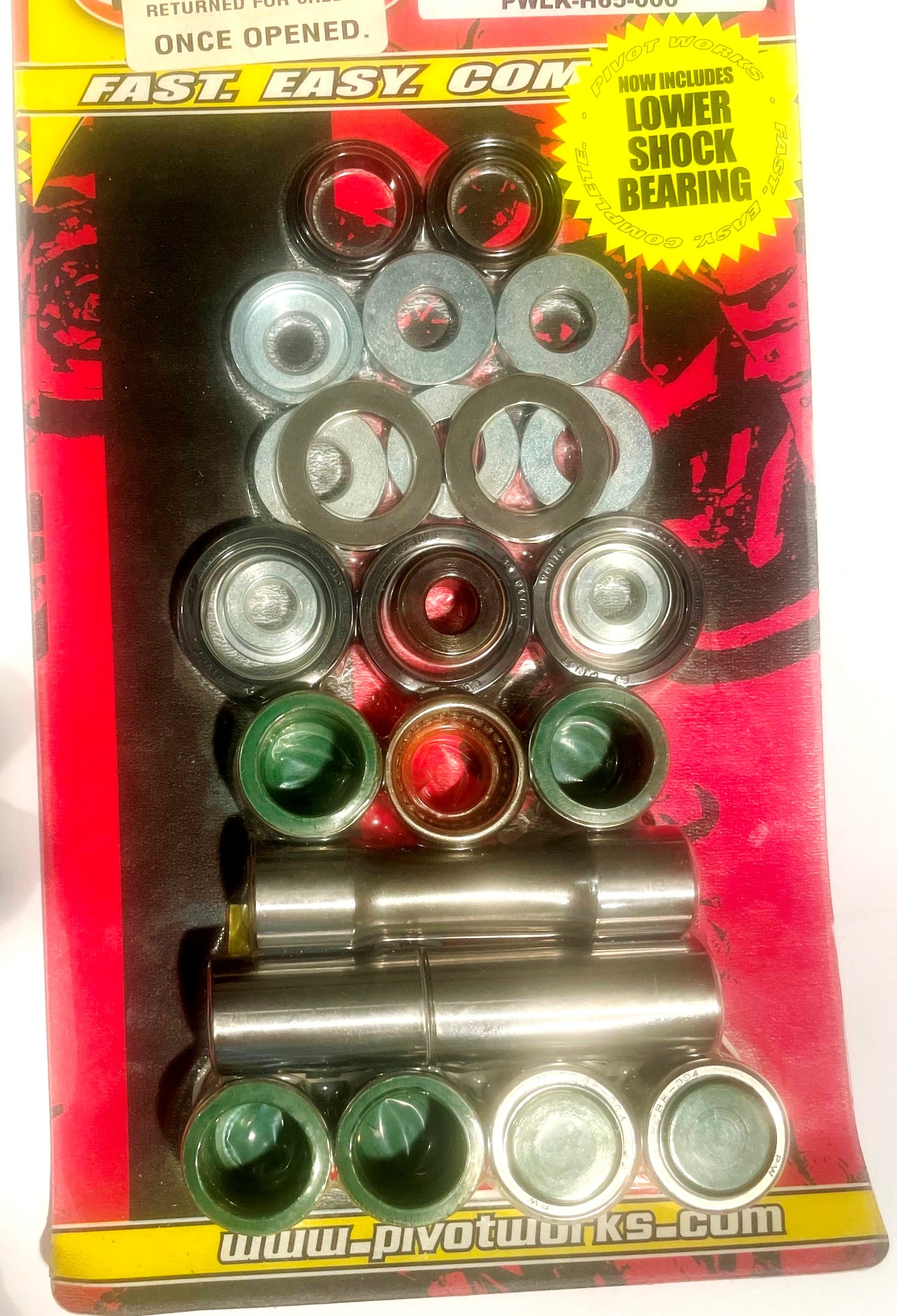 Pivot Works Linkage Rebuild Kit to suit Honda CRF250R 2004 including lower shock bearing