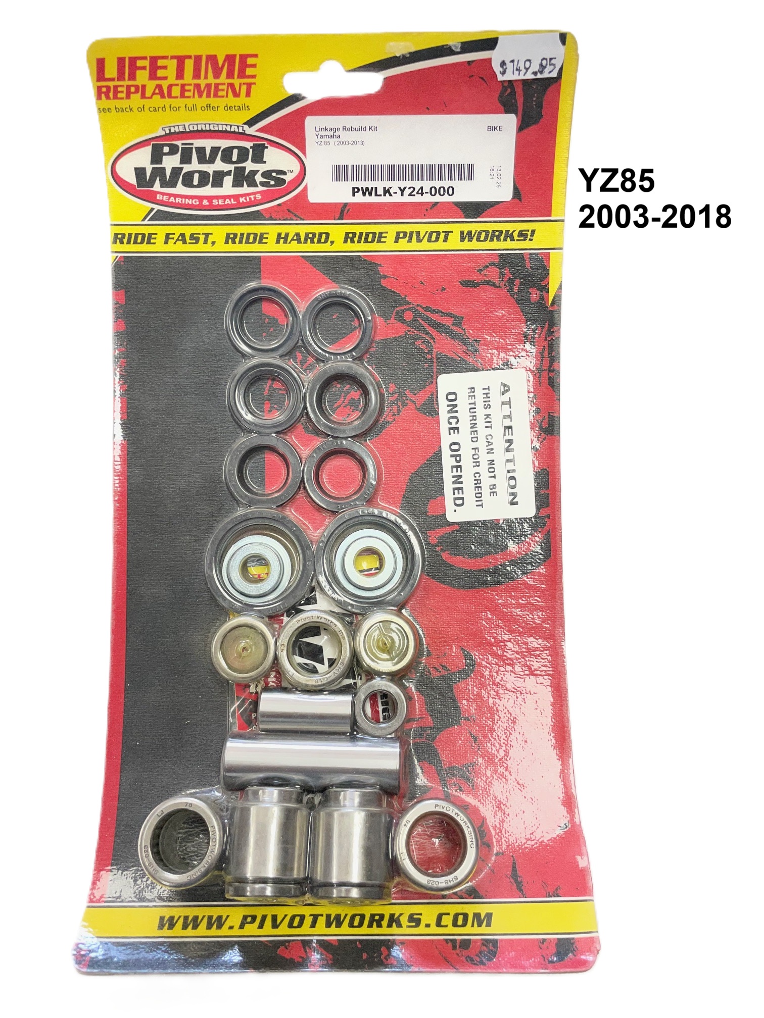 Pivot Works Linkage Rebuild Kit to suit YAMAHA YZ85 '03/'18 PWLK-Y24-000
