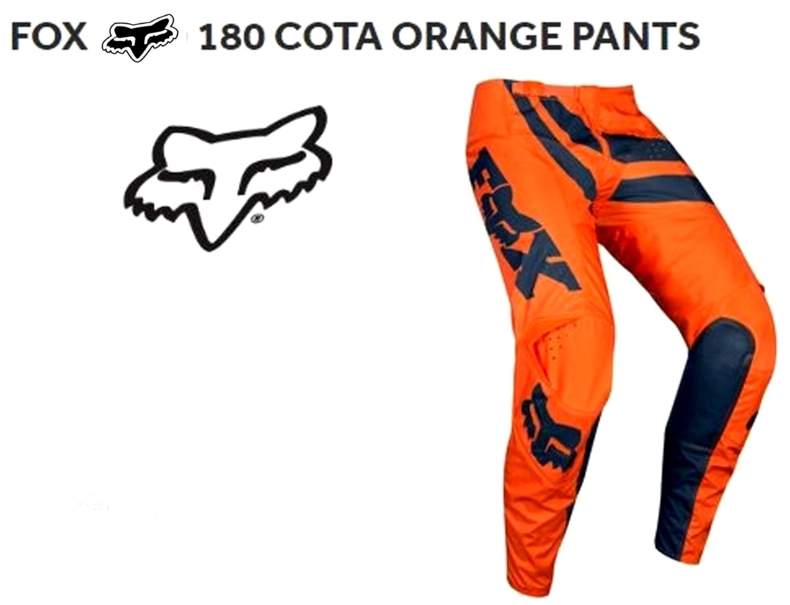 FOX Cota Motocross MX Dirt Bike Pants #32 Orange